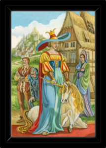 Cadre noir de la toile La Force de Florence Magnin au format S (A4)