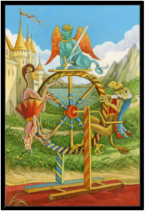 Cadre noir de la toile La Roue de fortune de Florence Magnin au format XXL (A0)