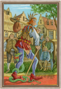 Cadre chêne de la toile Le Mat de Florence Magnin au format L (A2)