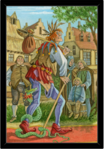 Cadre noir de la toile Le Mat de Florence Magnin au format L (A2)