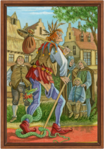 Cadre noix de la toile Le Mat de Florence Magnin au format L (A2)