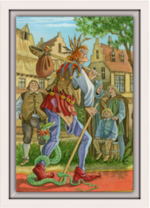 Cadre blanc de la toile Le Mat de Florence Magnin au format S (A4)