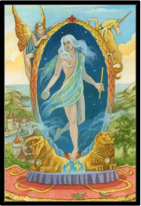 Cadre noir de la toile Le Monde de Florence Magnin au format XXL (A0)