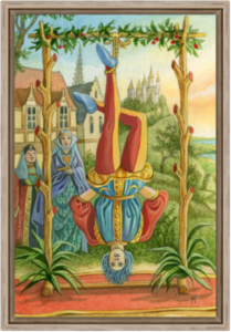 Cadre chêne de la toile Le Pendu de Florence Magnin au format L (A2)