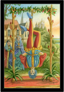 Cadre noir de la toile Le Pendu de Florence Magnin au format L (A2)