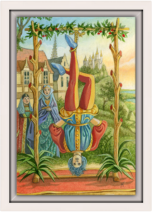 Cadre blanc de la toile Le Pendu de Florence Magnin au format S (A4)