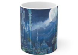 Magnin Mug Tir-Na-Noght face Devant du mug Tir Na Nogh't de Florence Magnin en contexte