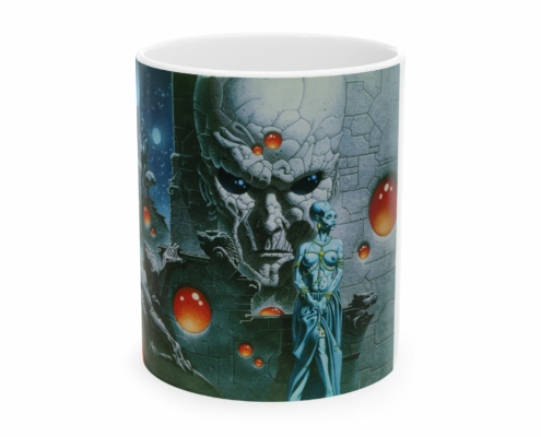 Caza Mug Temple Nuit Face Devant du mug Le Temple de la Nuit de Philippe Caza