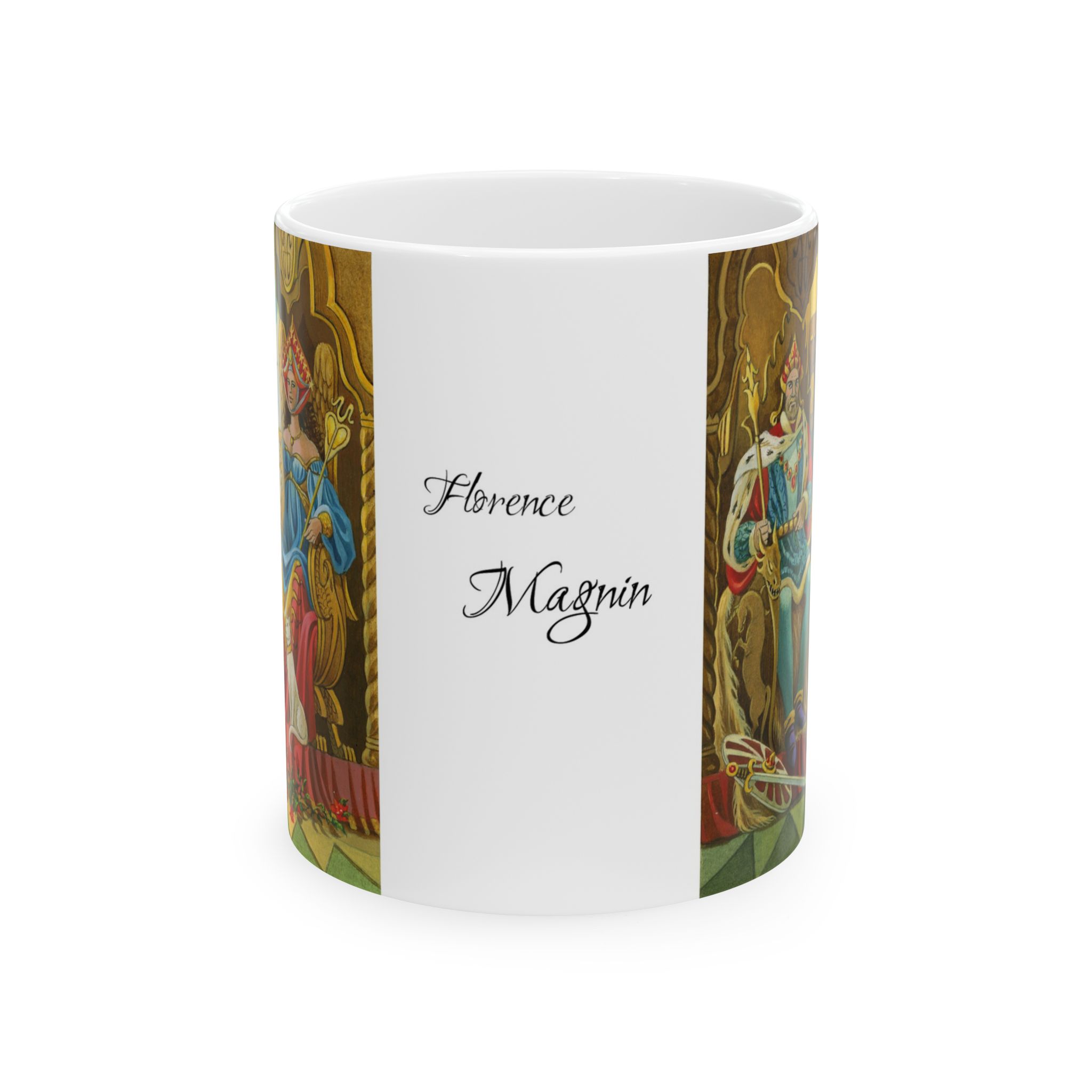 Magnin Mug Arcanes-III-IV face Devant du mug Arcanes-III-IV de Florence Magnin