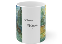 Magnin Mug Arcanes-XVIII-XIX face Devant du mug Arcanes-XVIII-XIX de Florence Magnin