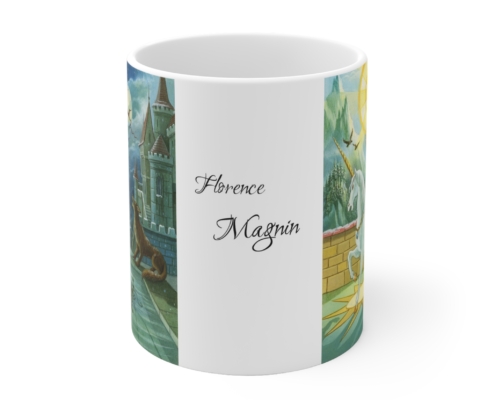 Magnin Mug Arcanes-XVIII-XIX face Devant du mug Arcanes-XVIII-XIX de Florence Magnin