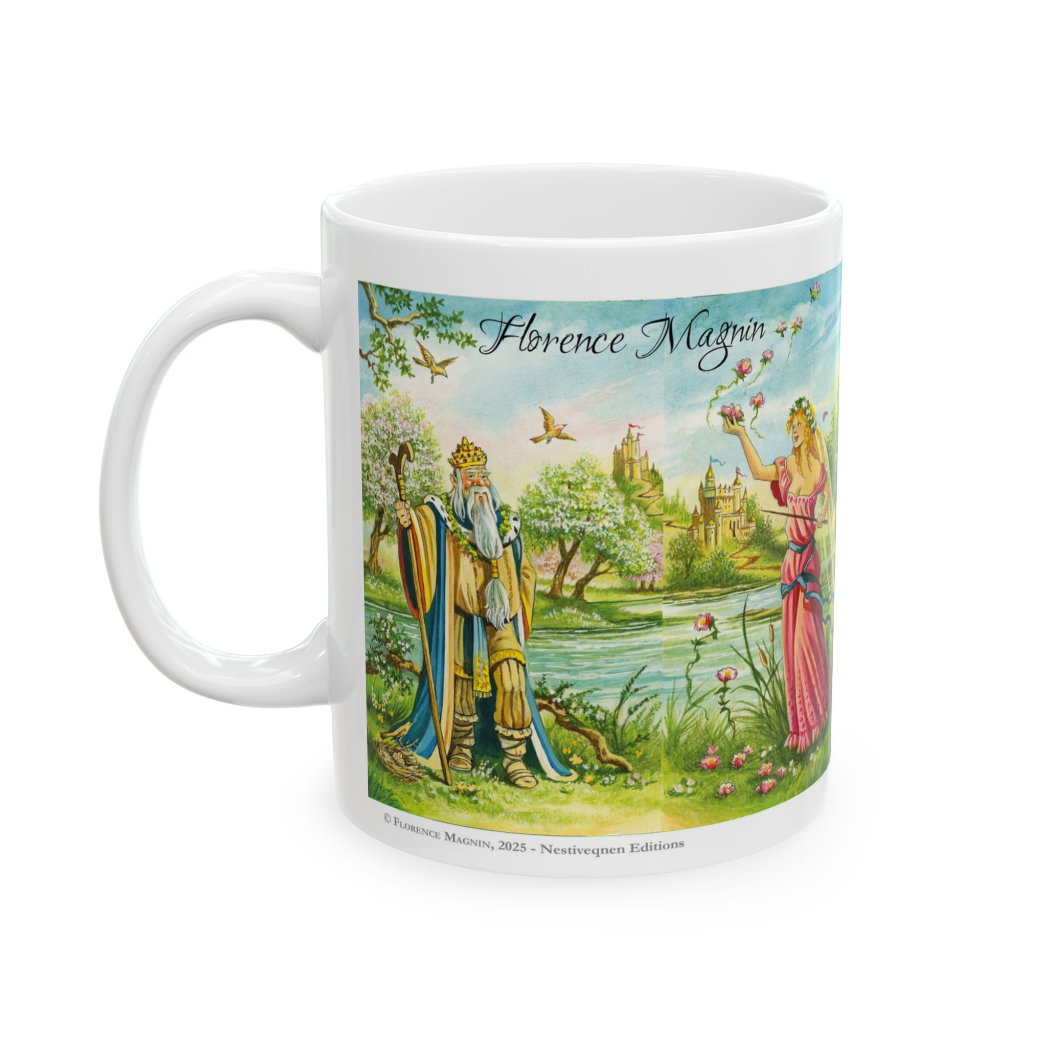 Magnin Mug Batons-Labyrinthe gauche Côté gauche du mug Bâtons du Labyrinthe de Florence Magnin