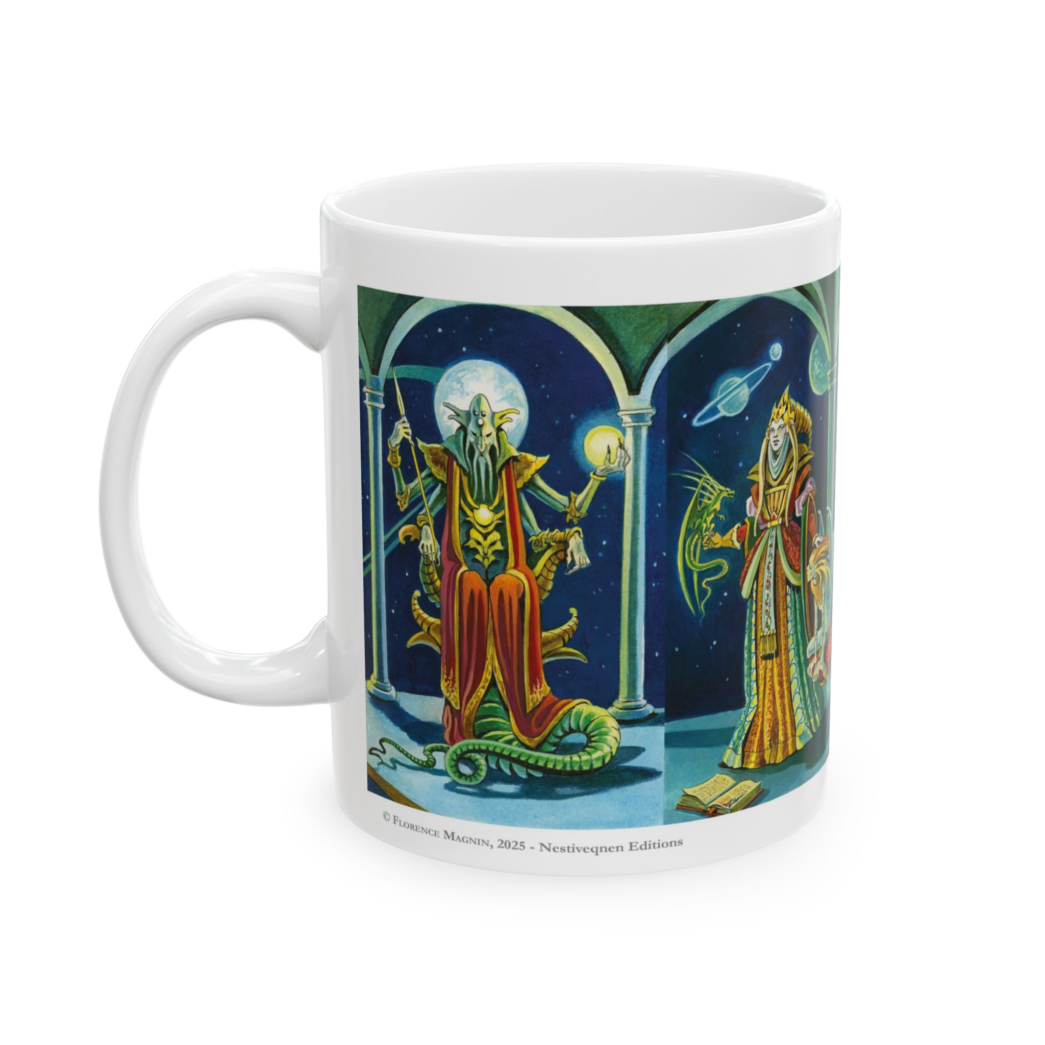 Magnin Mug Deniers-Labyrinthe gauche Côté gauche du mug Deniers du Labyrinthe de Florence Magnin