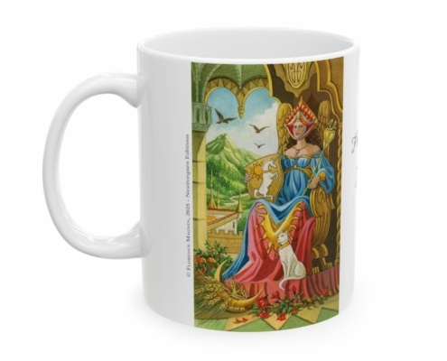 Magnin Mug Arcanes-III-IV gauche Côté gauche du mug Arcanes-III-IV de Florence Magnin