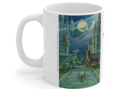 Magnin Mug Arcanes-XVIII-XIX gauche Côté gauche du mug Arcanes-XVIII-XIX de Florence Magnin