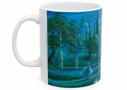 Magnin Mug Pays-lunaire gauche Côté gauche du mug Le Pays lunaire de Florence Magnin