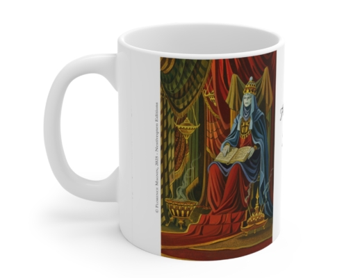 Magnin Mug Arcanes-II-V gauche Côté gauche du mug Arcanes-II-V de Florence Magnin