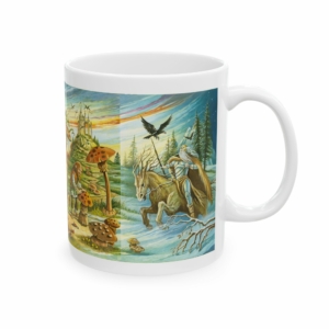 Côté droit du mug Bâtons du Labyrinthe de Florence Magnin