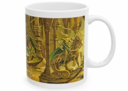 Magnin Mug Epees-Labyrinthe droite Côté droit du mug Epées du Labyrinthe de Florence Magnin