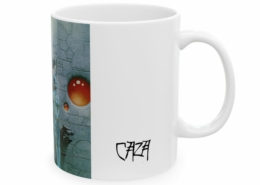 Caza Mug Temple Nuit Droite Côté droit du mug Le Temple de la Nuit de Philippe Caza