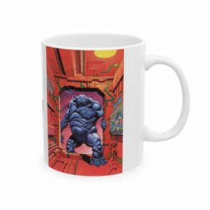 Côté droit du mug Tschaï B de Philippe Caza