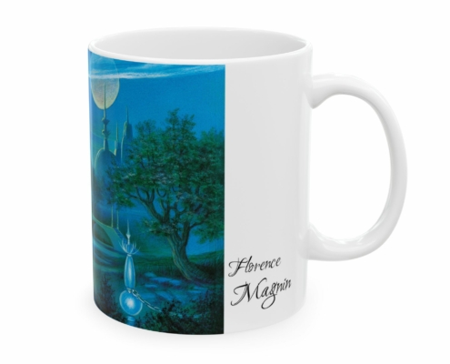 Magnin Mug Pays-lunaire gauche Côté droit du mug Le Pays lunaire de Florence Magnin