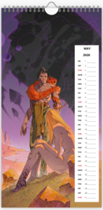 Mois de mai du calendrier 2026 grand format de Philippe Caza