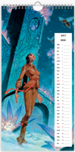 Mois de juillet du calendrier 2026 grand format de Philippe Caza