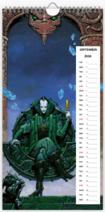 Mois de septembre du calendrier 2026 grand format de Philippe Caza