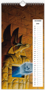 Mois de décembre du calendrier 2026 grand format de Philippe Caza