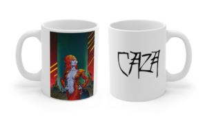 Les deux faces du mug Mondes Incertains de Philippe Caza