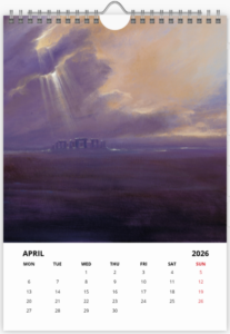 Mois d'avril du calendrier 2026 A3 de Didier Graffet