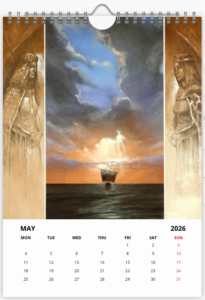 Mois de mai du calendrier 2026 A3 de Didier Graffet