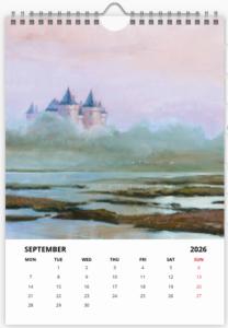 Mois de septembre du calendrier 2026 A3 de Didier Graffet