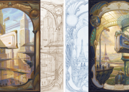 Art deco-Trocadero Déroulé du mug Station Trocadéro de Didier Graffet