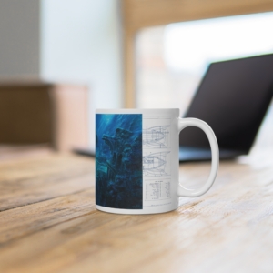 Mug Jules Verne-L'Atlantide de Didier Graffet en contexte