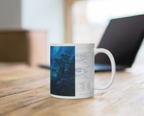 Graffet Mug Atlantide contexte Mug Jules Verne-L'Atlantide de Didier Graffet en contexte