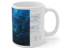Graffet Mug Atlantide droit Côté droit du mug Jules Verne-L'Atlantide de Didier Graffet