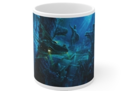 Graffet Mug Atlantide face Devant du mug Jules Verne-L'Atlantide de Didier Graffet