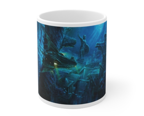 Graffet Mug Atlantide face Devant du mug Jules Verne-L'Atlantide de Didier Graffet