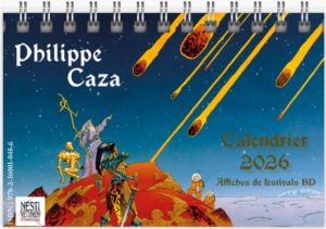 Couverture du calendrier de bureau 2026 de Philippe Caza