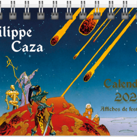 Couverture du calendrier de bureau 2026 de Philippe Caza