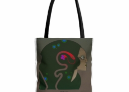 Caza sac Burning Soul anses noires Sac fourre-tout (Tote bag) Burning Soul de Philippe Caza en contexte