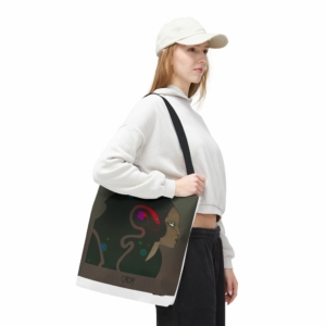 Sac fourre-tout (Tote bag) Burning Soul de Philippe Caza en contexte