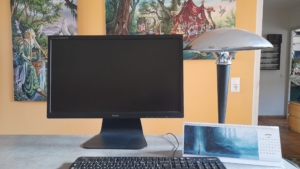 Photo en contexte du calendrier de bureau de Didier Graffet