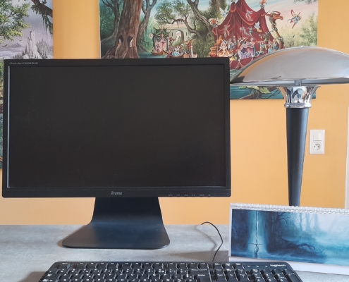 Photo en contexte du calendrier de bureau de Didier Graffet