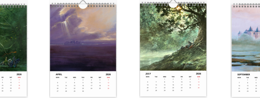 Bannière de présentation du calendrier 2026 format A3 de Didier Graffet