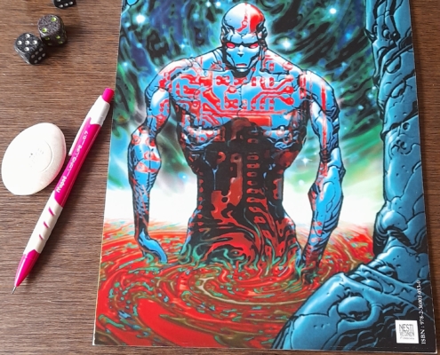 Calendrier mural panoramique de Philippe Caza en contexte