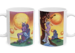 Caza Mug Chimeres D et G Les deux faces du mug Chimères de Philippe Caza