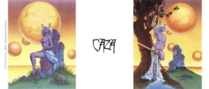 Déroulé du mug chimères de Philippe Caza